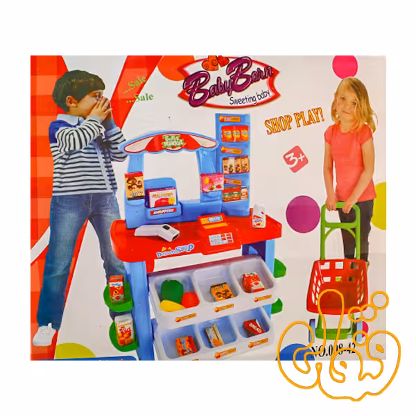 سوپر مارکت با چرخ خرید 008-42