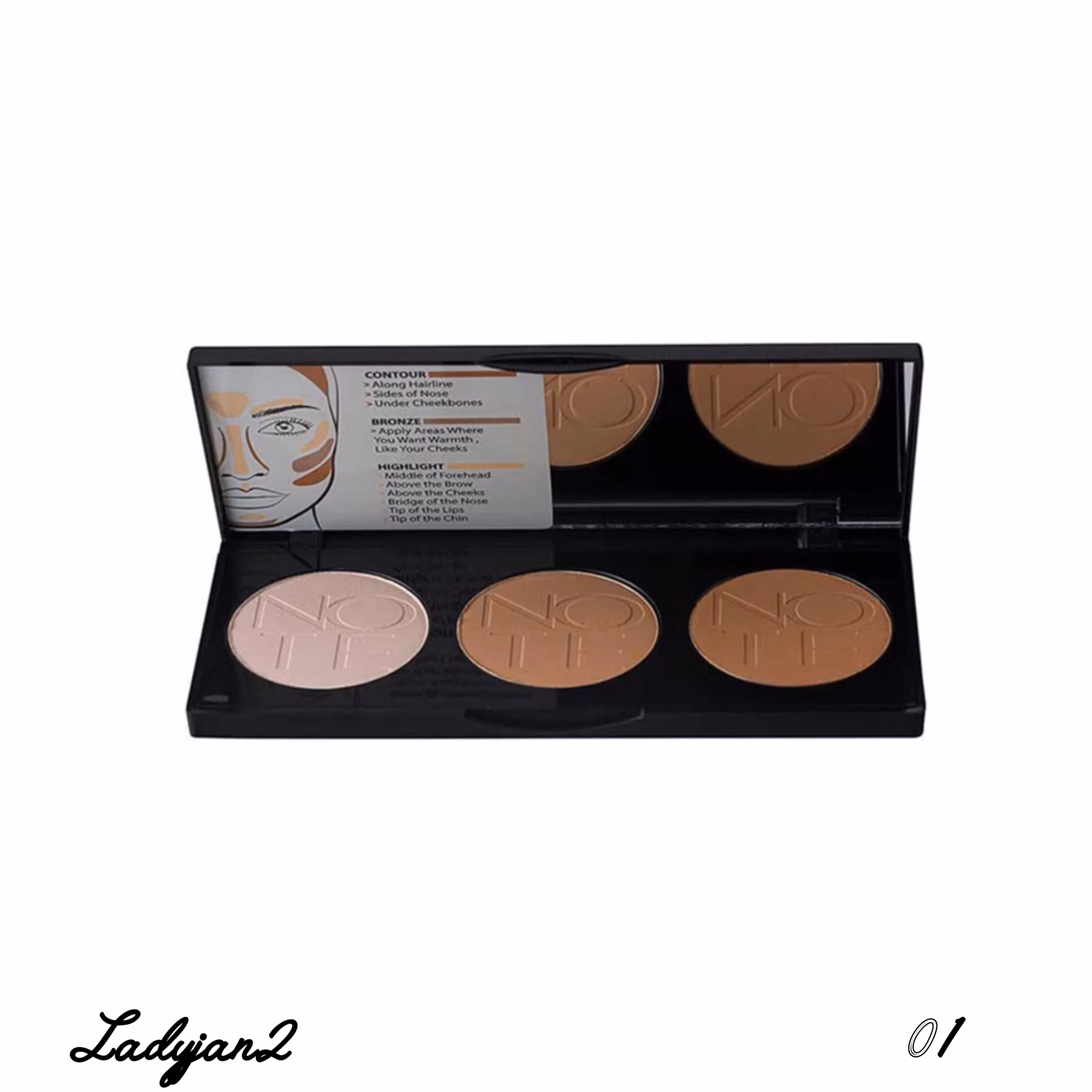 پالت پودری کانتور پرفکتینگ نوت ترکیه 01