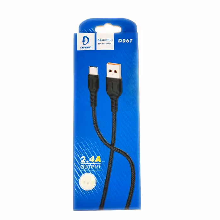 کابل تبدیل USB به USB-C دنمن مدلD06T طول 1 متر