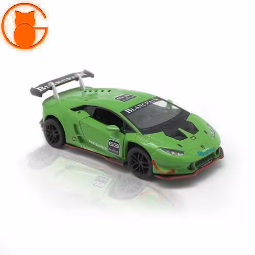 ماکت ماشین فلزی لامبورگینی Huracan سبز برند Kinsmart سایز 1/36