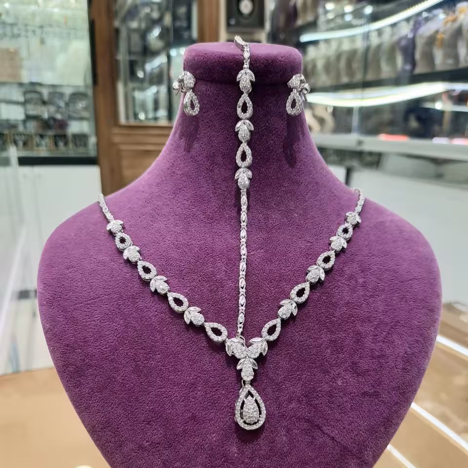 سرویس نقره آبکاری طلا سفید 8