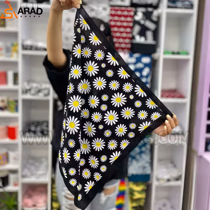 باندانا نخی طرح بابونه