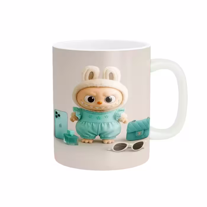 ماگ پاد آفرین مدل فانتزی طرح عروسک لبوبو Labubu ترند کد p10939