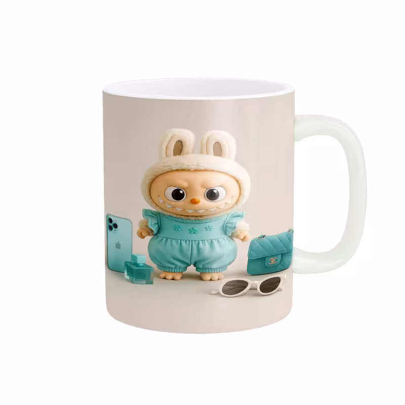 ماگ پاد آفرین مدل فانتزی طرح عروسک لبوبو Labubu ترند کد p10939