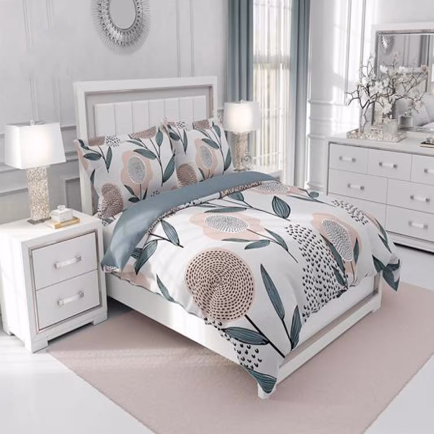 سرویس روتختی طرح‌دار چیداری مدل 4112