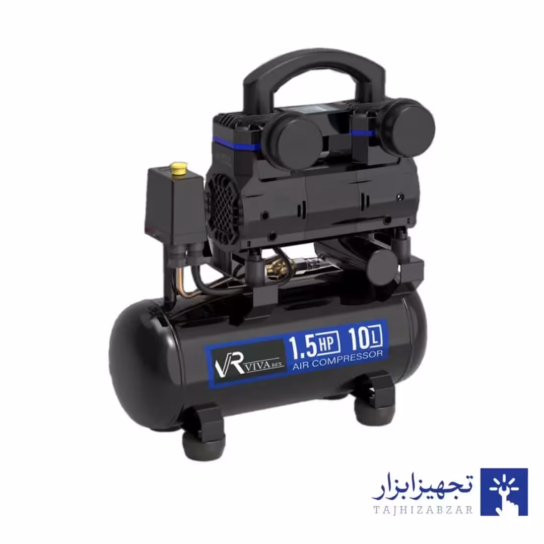 کمپرسور باد 10 لیتری سایلنت ویوارکس مدل VR1015-SS یکسال گارانتی معتبر شرکتی