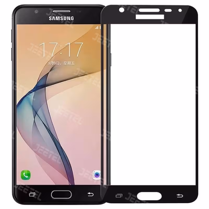 گلس تمام صفحه شیشه ای سامسونگ Galaxy J7 Prime مدل HD Plus