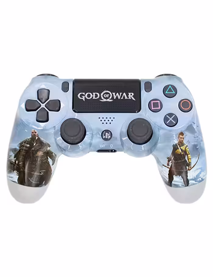 دسته طرح‌دار PS4 خدای جنگ کد 10