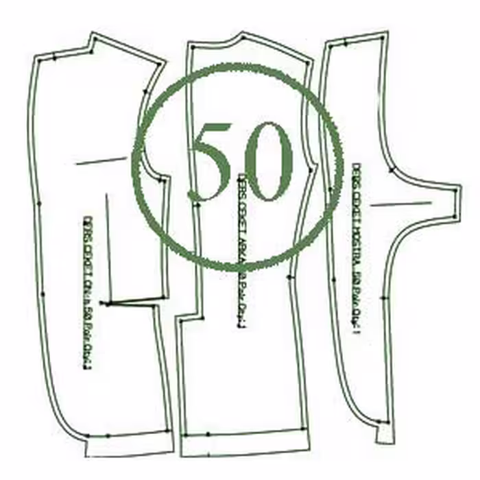 الگوی کت مردانه تک سایز 50
