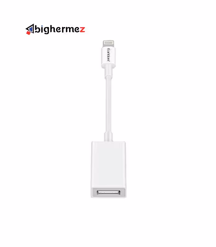 کابل تبدیل لایتنینگ به USB OTG ارلدام مدل ET-OT48 طول 10 سانتی متر