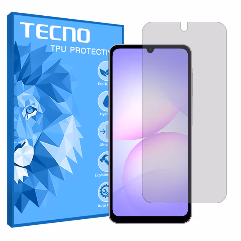 گلس سامسونگ Galaxy A07 مدل هیدروژلی شفاف برند تکنو کد S