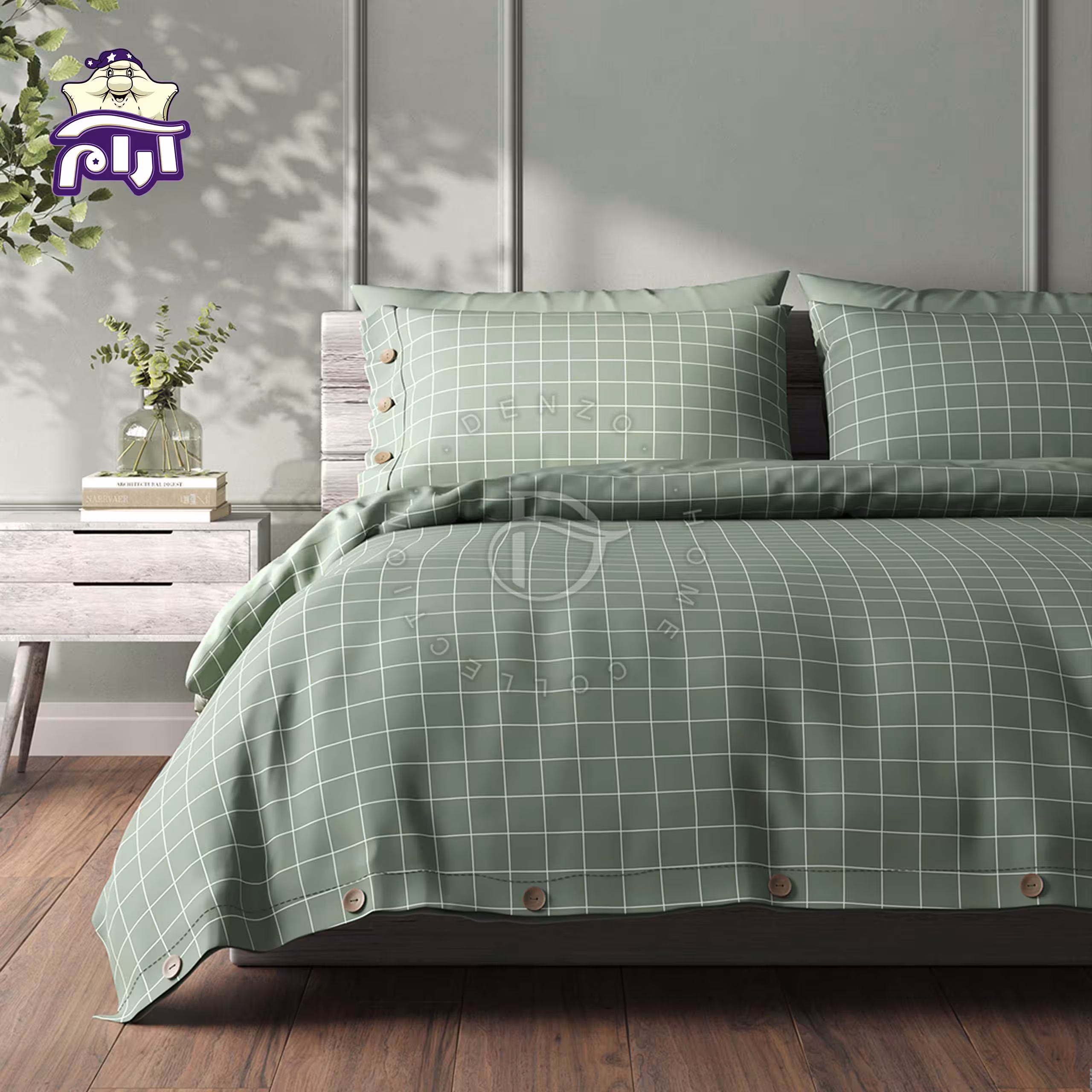 سرویس روتختی لحاف یک نفره دنزو 5 تکه کد 79