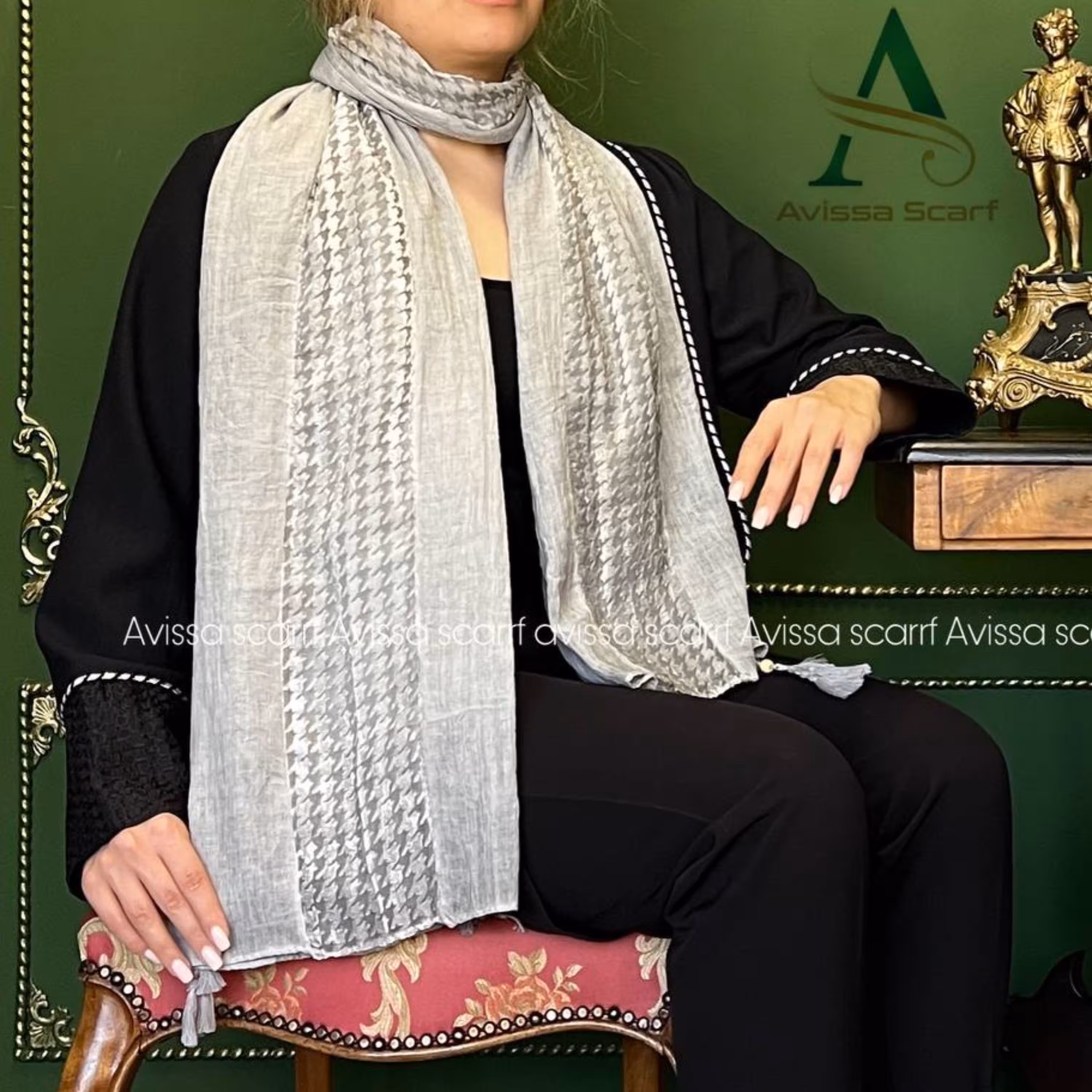 شال نخی مخمل دار7