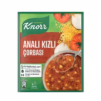 سوپ آماده کنور KNORR ANALI KIZLI بلغور گوشت چرخ کرده با کوفته و نخود 70 گرم