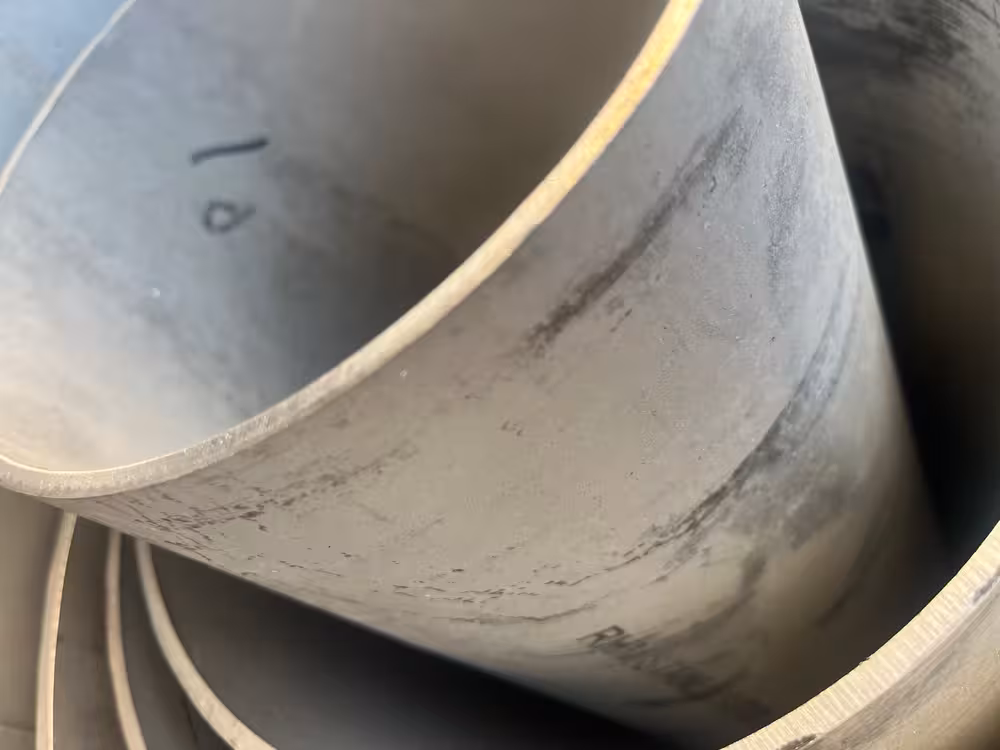 لوله 6 اینچ مانیسمان  استنلس استیل رده 10 اس از جنس SA312TP304