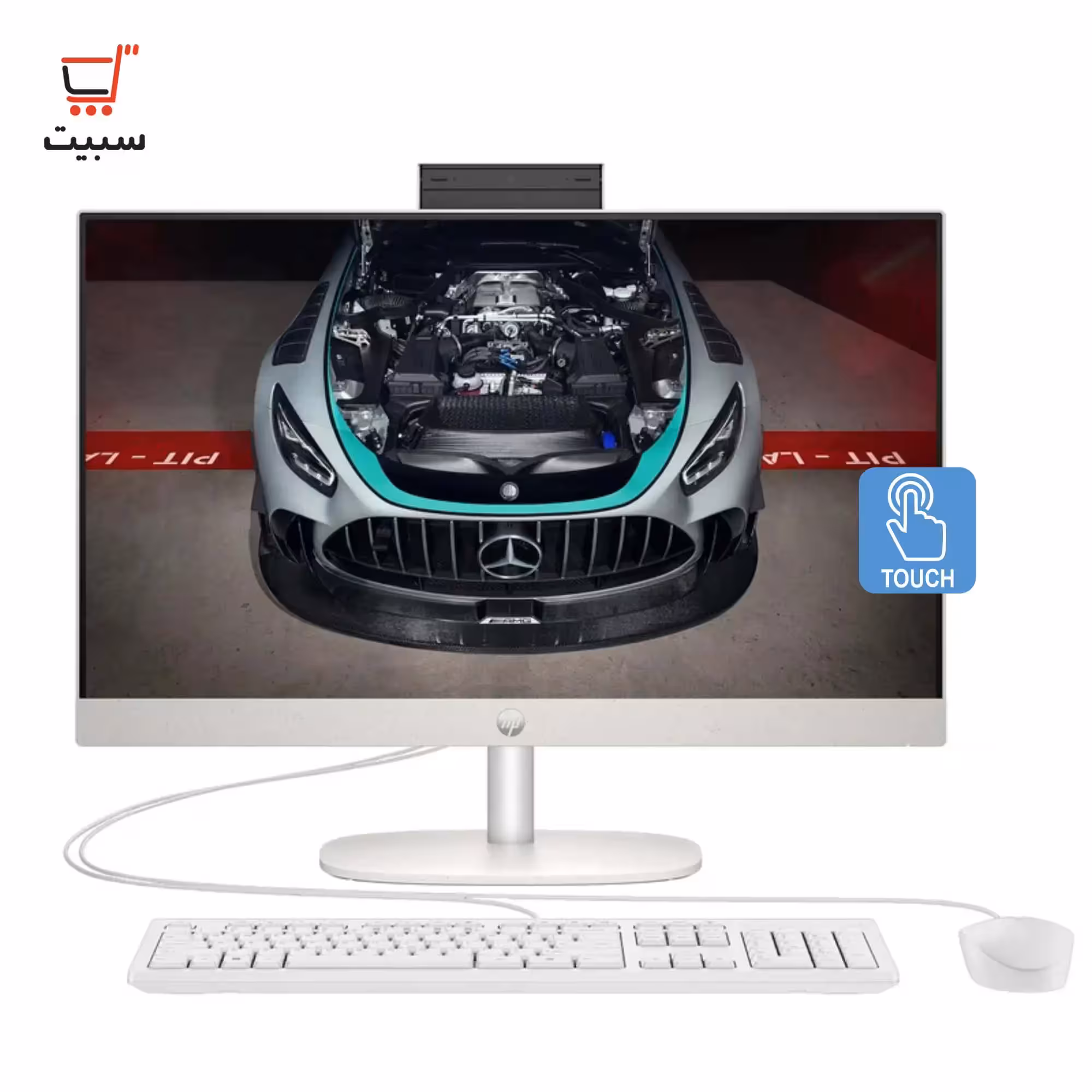 آل این وان 23.8 اینچی لمسی اچ پی مدل CR0125NH i7 1355U 16G 512SSD Intel Iris Xe FHD
