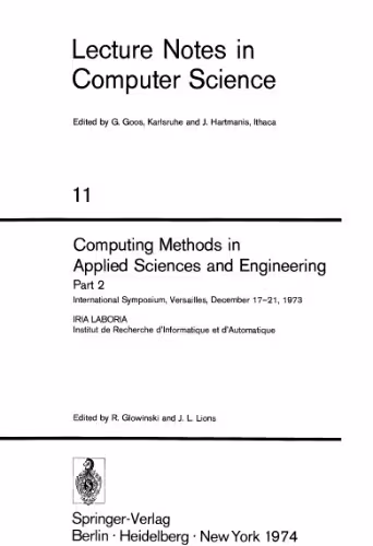 خرید و دانلود نسخه کامل کتاب Computing Methods in Applied Sciences and Engineering Part 2: International Symposium, Versailles, December 17–21, 1973