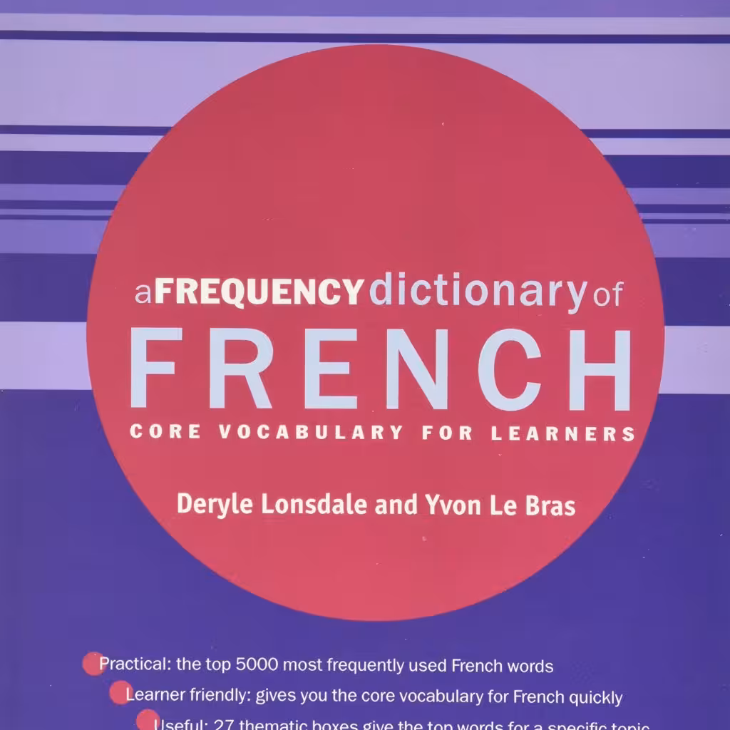کتاب فرانسه A Frequency Dictionary of French Core Vocabulary for Learners