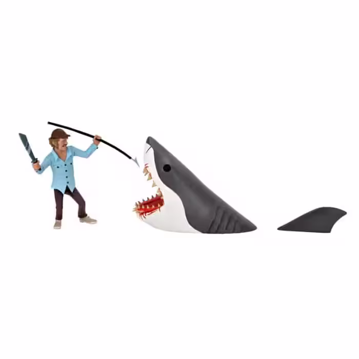 ست اکشن فیگور کوئینت و کوسه | Quint and Shark | از فیلم آرواره ها برند نکا