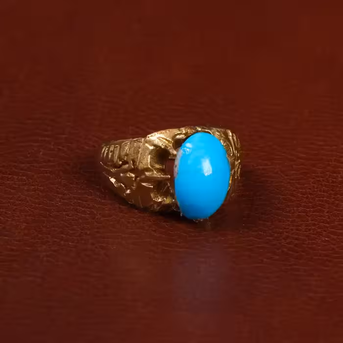 نگین فیروزه عجمی کد 29856 - جواهری مشاهیر