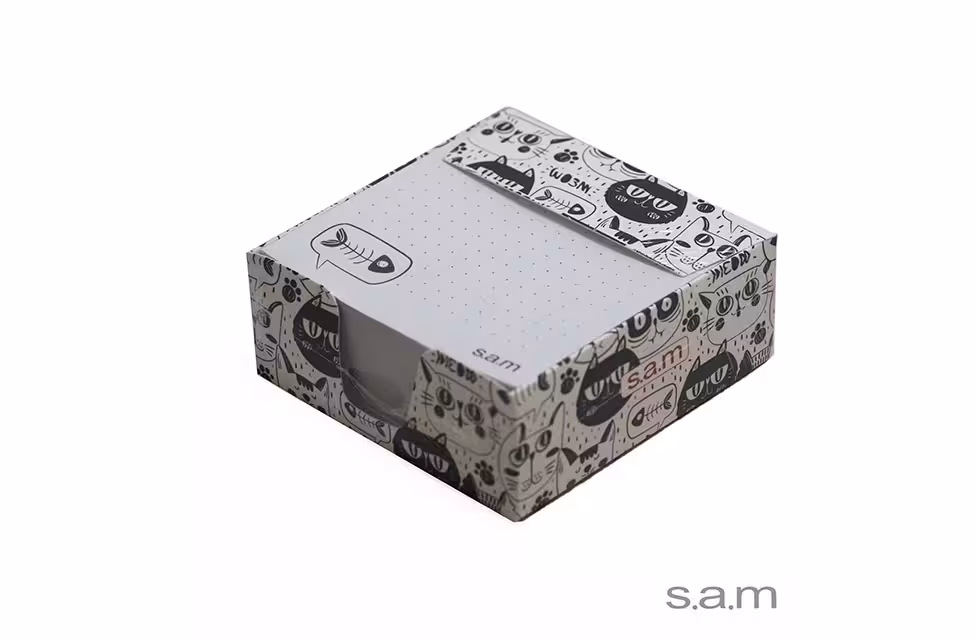 یادداشت رومیزی 400 برگی 9*9 فانتزی سام – s.a.m –