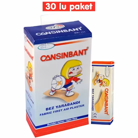 چسب زخم پارچه‌ای CANSİNBANT تعداد 30 عدد