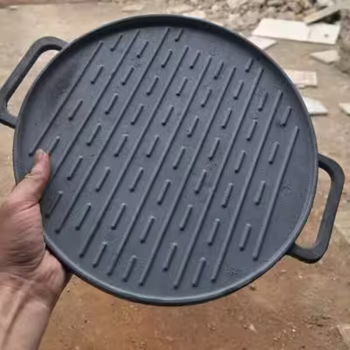 استیک پز گرد چدنی اصل روسی