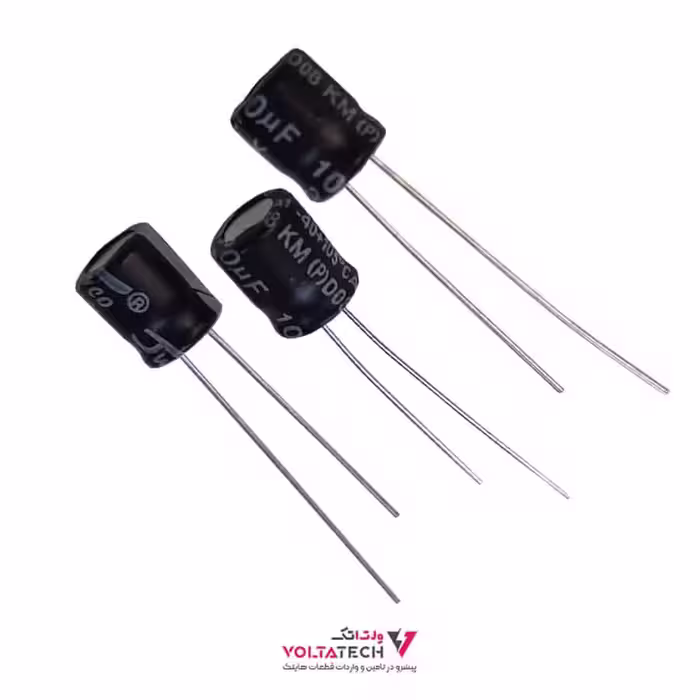خازن الکترولیتی 100میکرو فاراد 35ولت - 100uf/35v