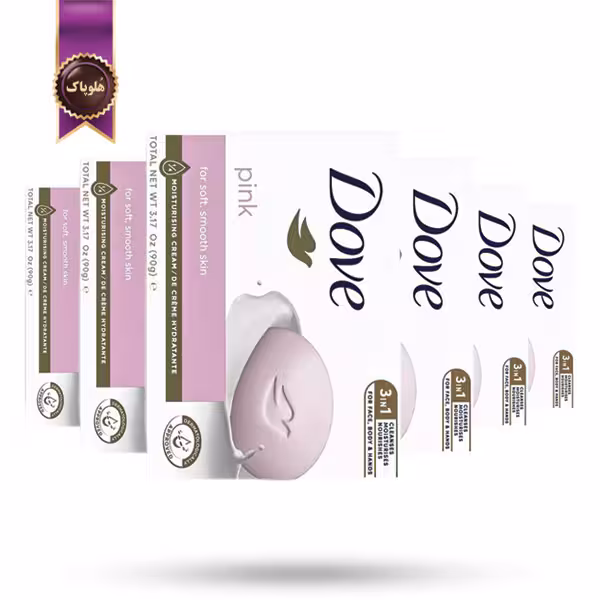 6 عدد صابون داو dove مدل صورتی Pink وزن 90 گرم (اورجینال)