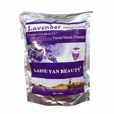 ماسک پودری جوان کننده و سفید کننده لاتکسی LAION YAN BEAUTY عصاره اسطوخودوس 1000 گرمی