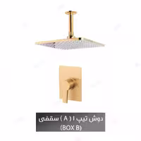 دوش توکار شیذر مدل فلت تیپ 1 (A) با سردوش سقفی