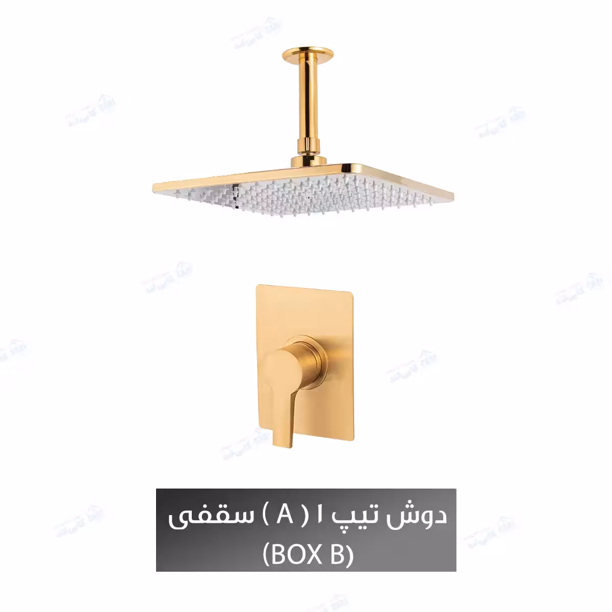 دوش توکار شیذر مدل فلت تیپ 1 (A) با سردوش سقفی