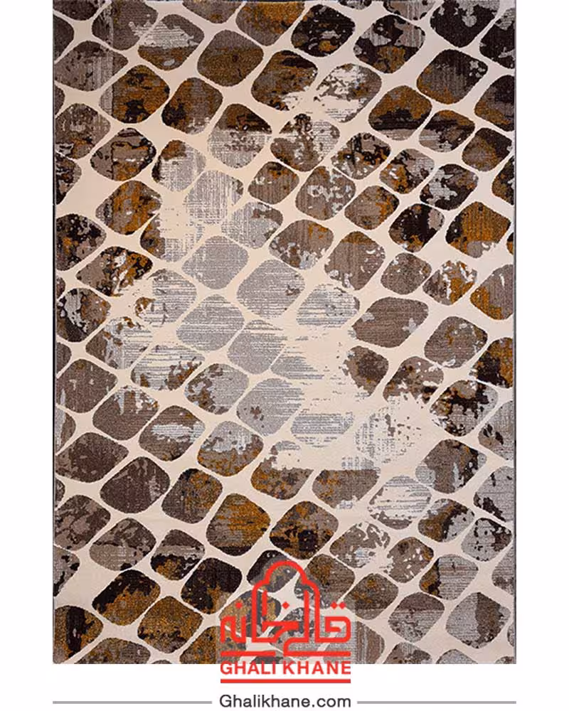 گلیم فرش ماشینی ساوین طرح گندم