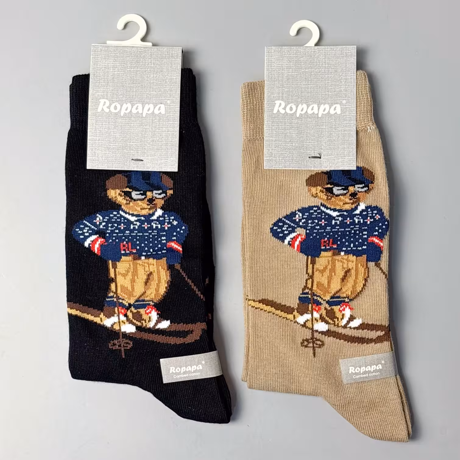 جوراب ساقدار روپاپا طرح تدی Ski Bear