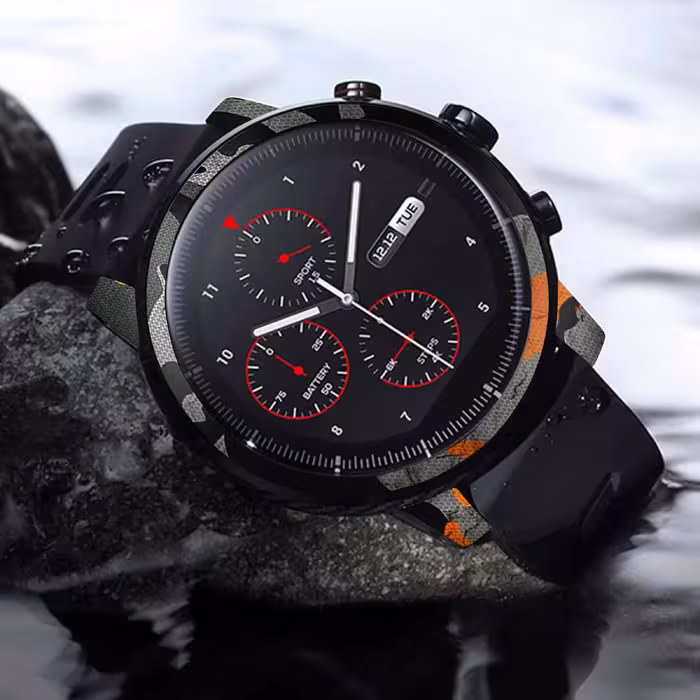 برچسب ماهوت طرح Autumn Army مناسب برای ساعت هوشمند شیایومی Amazfit Stratos