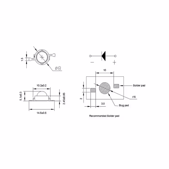دیود ال ای دی مدل UV 456 بسته 5 عددی