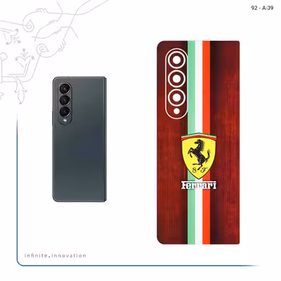 برچسب پوششی ماهوت مدل Ferrari مناسب برای گوشی موبایل سامسونگ Galaxy Z Fold4