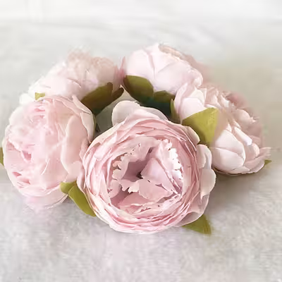 گل مصنوعی مدل پیونی کد 574 بسته 5 عددی