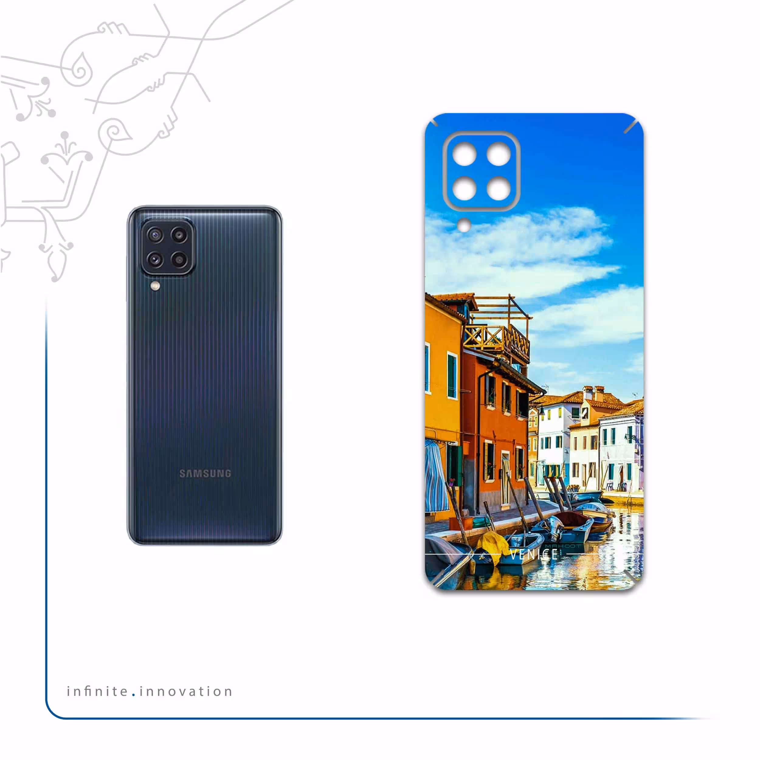 برچسب پوششی ماهوت مدل Venice-City مناسب برای گوشی موبایل سامسونگ Galaxy M32