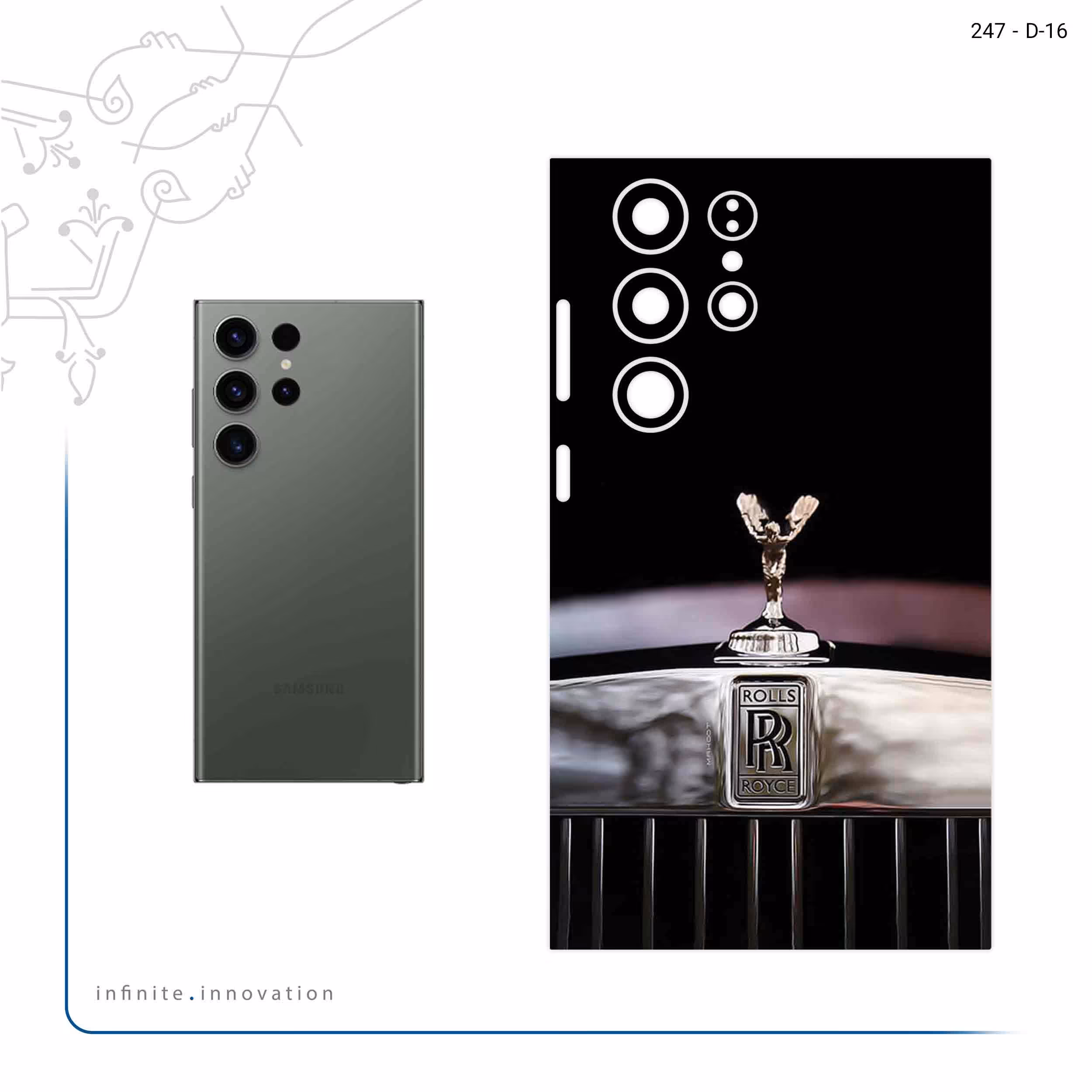 برچسب پوششی ماهوت مدل Rolls_Royce_Motor مناسب برای گوشی موبایل سامسونگ Galaxy S23 Ultra