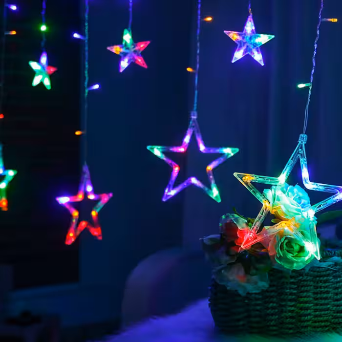 ریسه ال ای دی طرح ستاره طول 2.5 متر