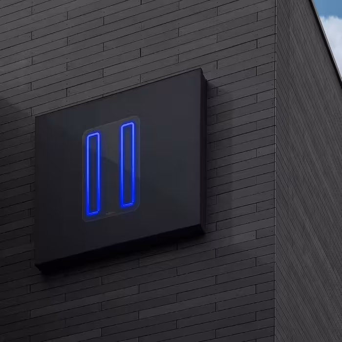 چراغ دیواری نئون دیزاین مدل Pause_BL