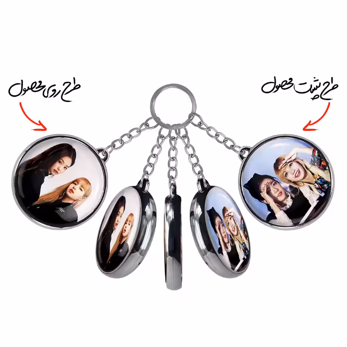 جاکلیدی خندالو طرح گروه بلک پینک مدل دوطرفه کد 1445414462