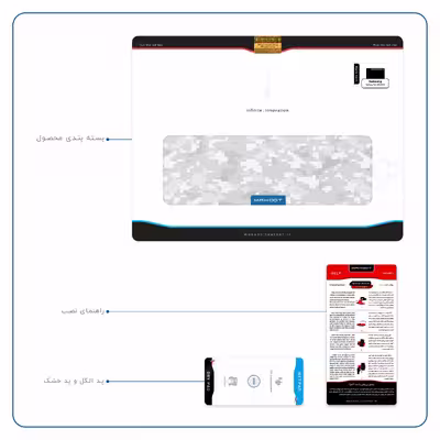 برچسب پوششی ماهوت مدل Army-Winter-Pixel مناسب برای تبلت سامسونگ Galaxy Tab S6 2019 SM-T865
