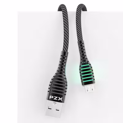 کابل تبدیل USB به USB-C پی زد ایکس مدل V186sطول 1 متر 