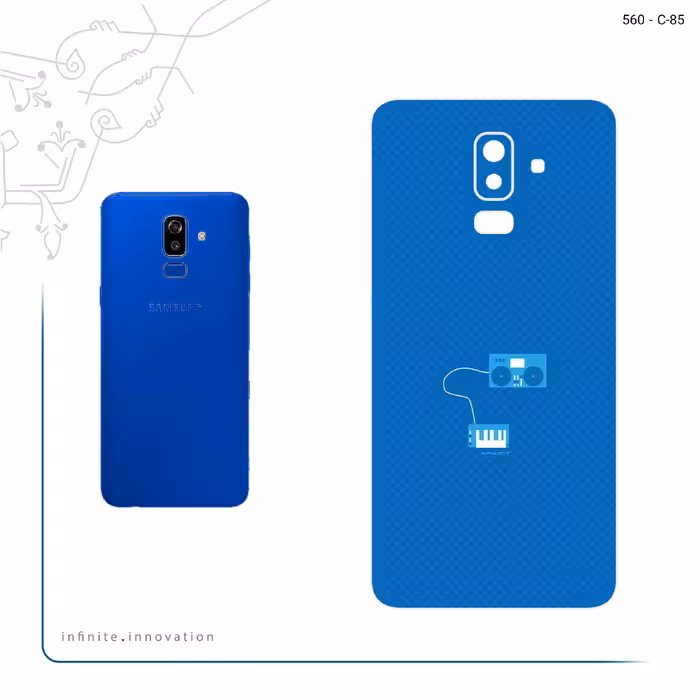 برچسب پوششی ماهوت مدل Minimal DJ Icon مناسب برای گوشی موبایل سامسونگ Galaxy J8