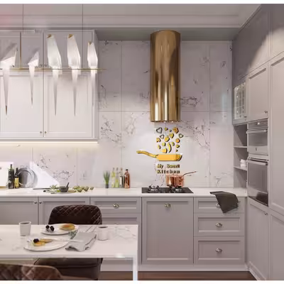 آینه دکوراتیو طرح آشپزخانه 