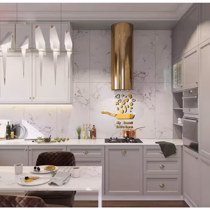 آینه دکوراتیو طرح آشپزخانه 