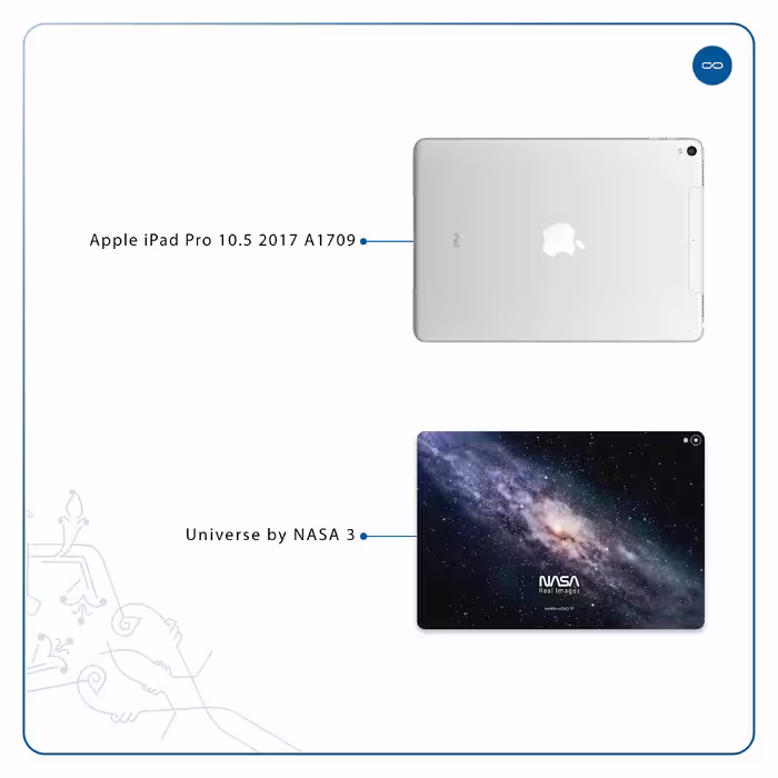 برچسب پوششی ماهوت مدل Universe-by-NASA-3 مناسب برای تبلت اپل iPad Pro 10.5 2017 A1709