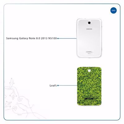 برچسب پوششی ماهوت مدل Leafs مناسب برای تبلت سامسونگ Galaxy Note 8.0 2013 N5100
